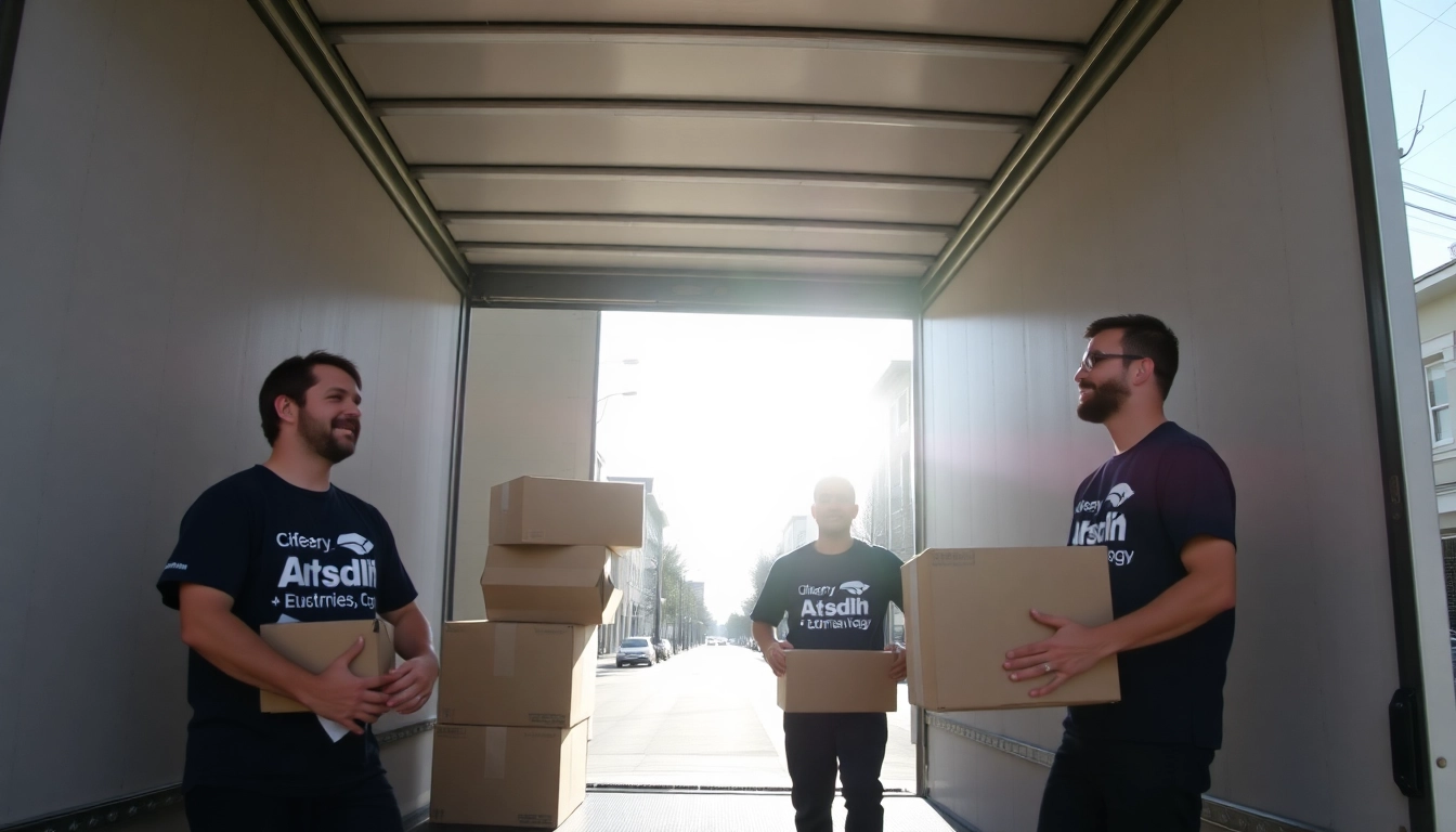 Apex Local Movers Calgary team efficiently loading a truck in Calgary neighborhood, showcasing trusted moving services.