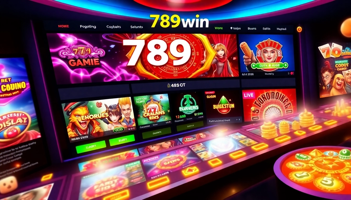 789win online casino platform with live dealer, colorful interface, and engaging gaming options for players.
