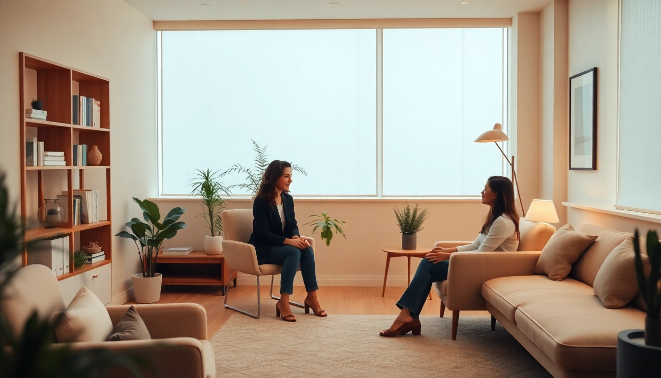 Psycholog Lublin counseling session in a welcoming, cozy office fostering trust and emotional support for clients.