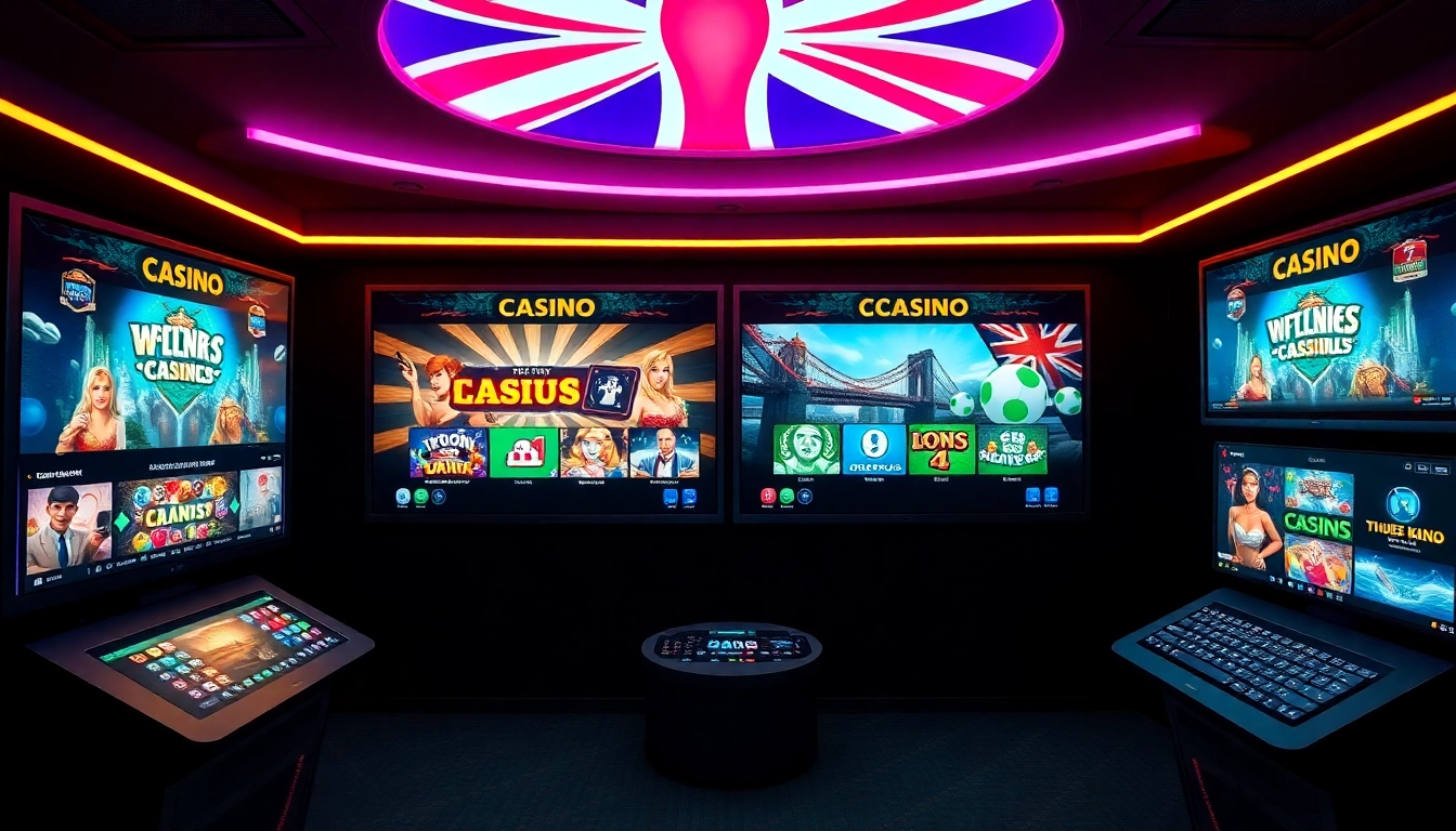 Visually appealing UK casinos not on GamStop offering a variety of gambling options and user-friendly interfaces for players seeking non-GamStop sites.