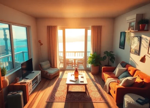 Ferienwohnung in ruhiger Lage mit herrlichem Ausblick und komfortabler Einrichtung für entspannten Urlaub.