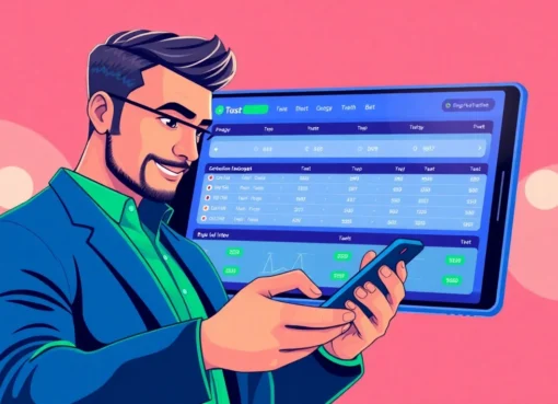 Men Toto confidently placing bets on trusted, secure online togel platform with modern device