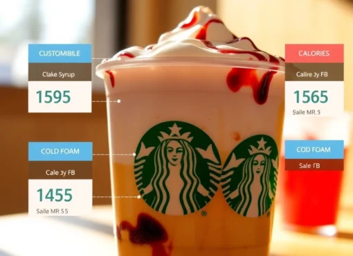 Use our Starbucks calorie calculator to customize your drink and view live nutrition info with ease.