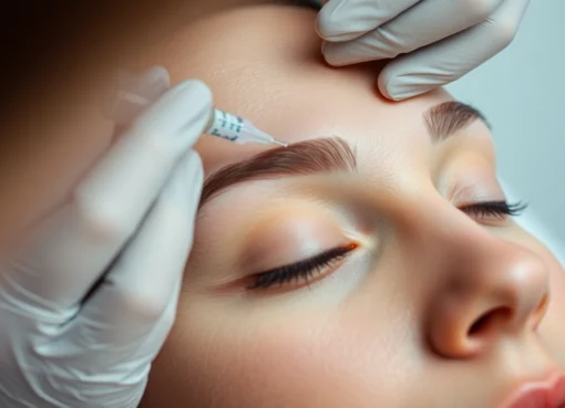 Botox Behandlung: Professional facial injection demonstrating expertise in wrinkle reduction.