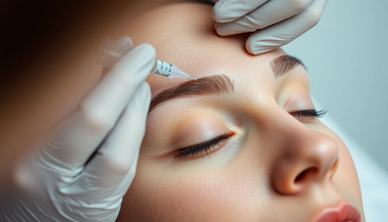 Botox Behandlung: Professional facial injection demonstrating expertise in wrinkle reduction.