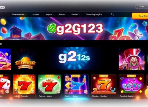 g2g123 online slot platform with bright graphics and engaging gameplay visuals for seamless gambling experience