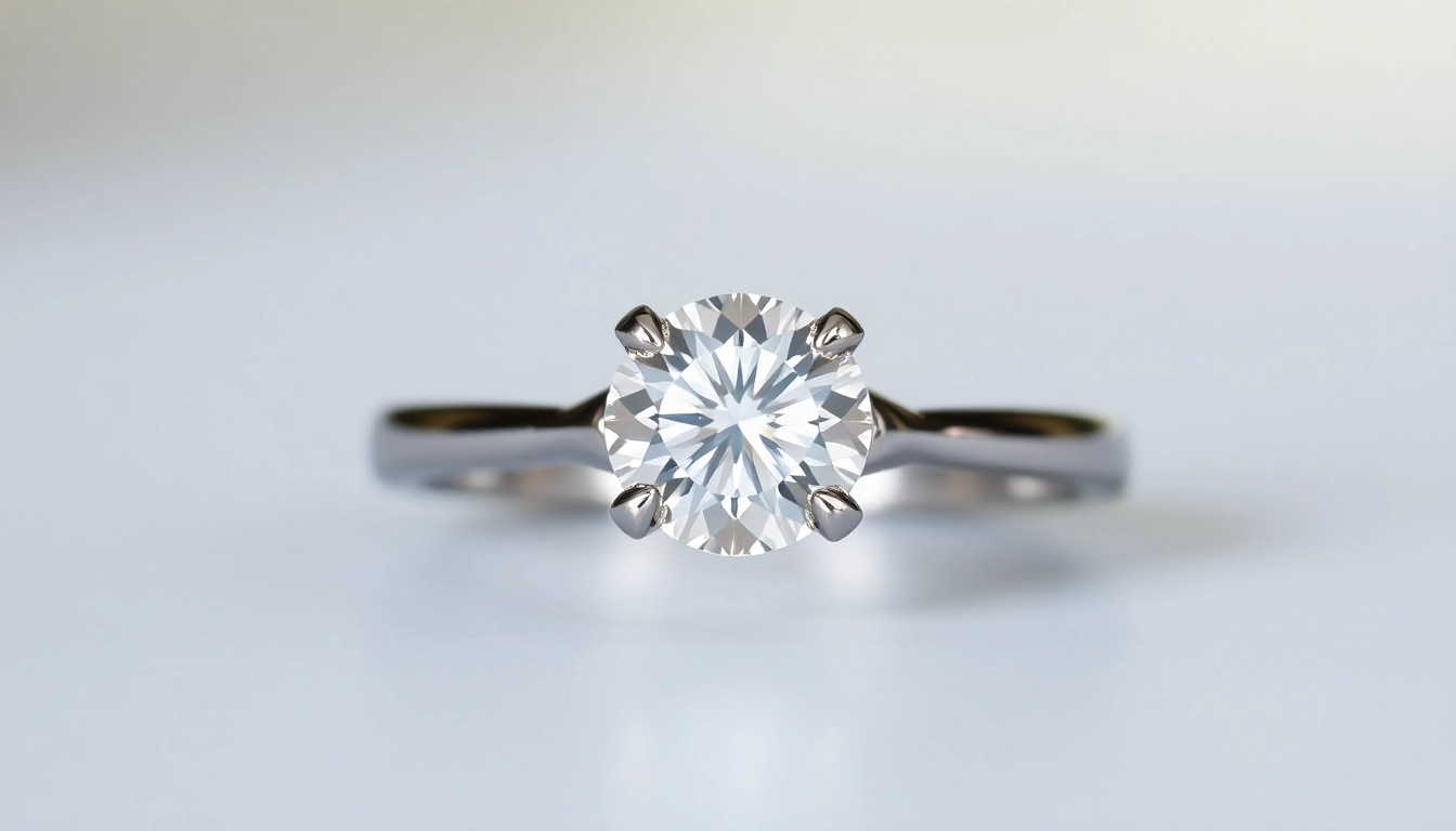 Classic engagement rings featuring solitaire diamonds with sleek band designs, crafted in gold and platinum for timeless elegance.