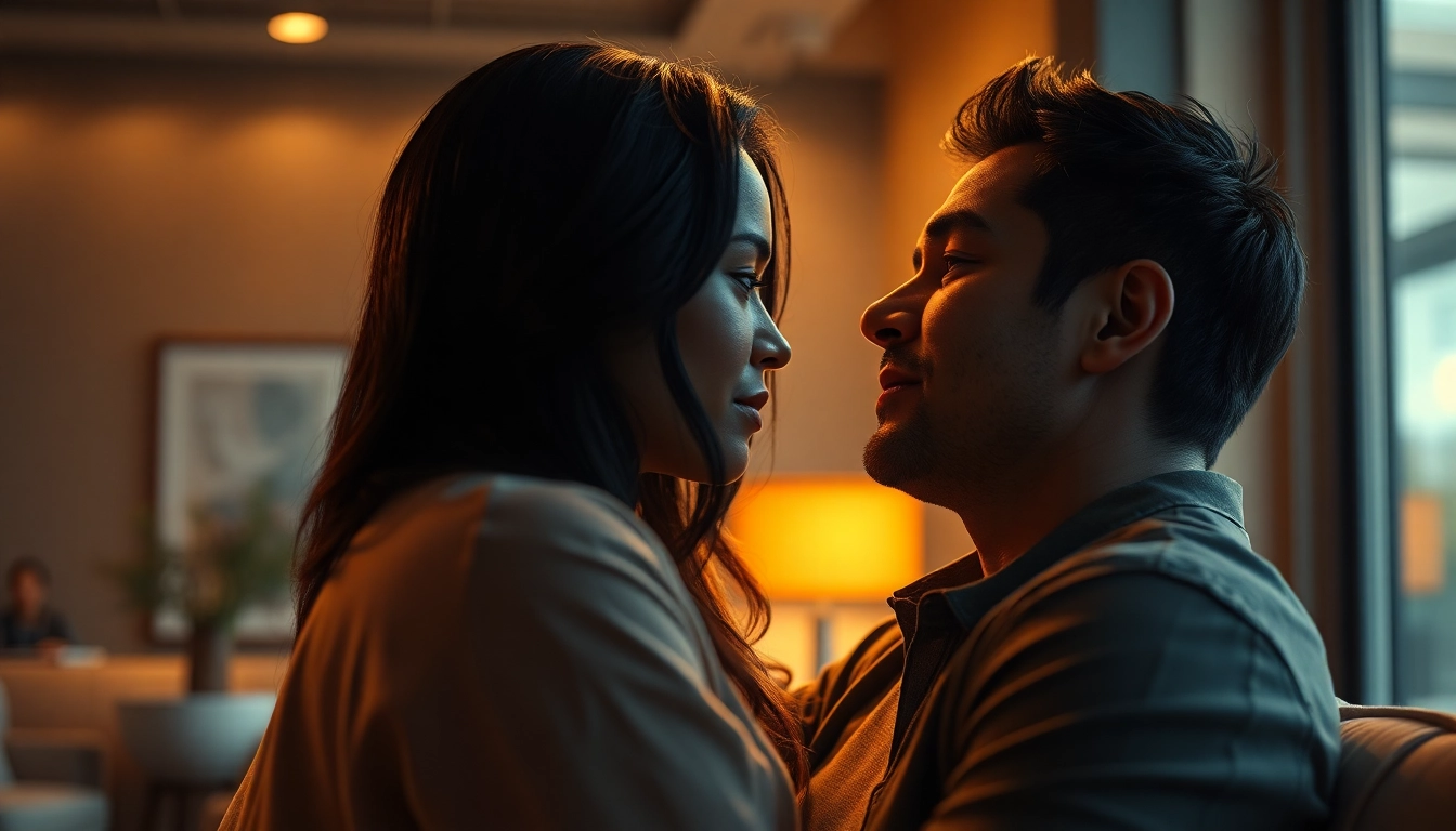 High-quality nsfw ai generated scene with realistic characters in an intimate moment, showcasing emotional depth and detailed visuals.