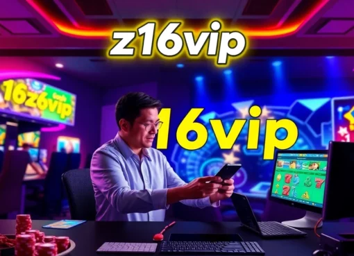 Dynamic scene showcasing z16vip online casino platform with engaging graphics and user