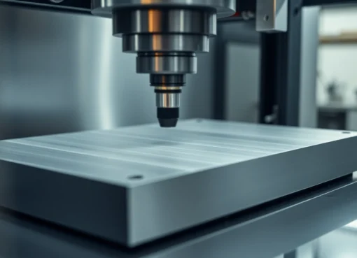 High-quality obudowy aluminiowe shown being precisely machined on a CNC mill, emphasizing