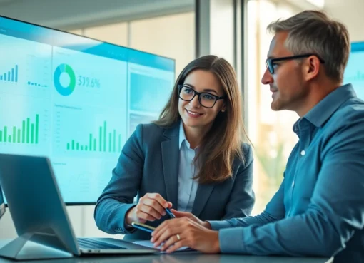 Expert financial advisor explaining Guide To Financial Management using digital tools and