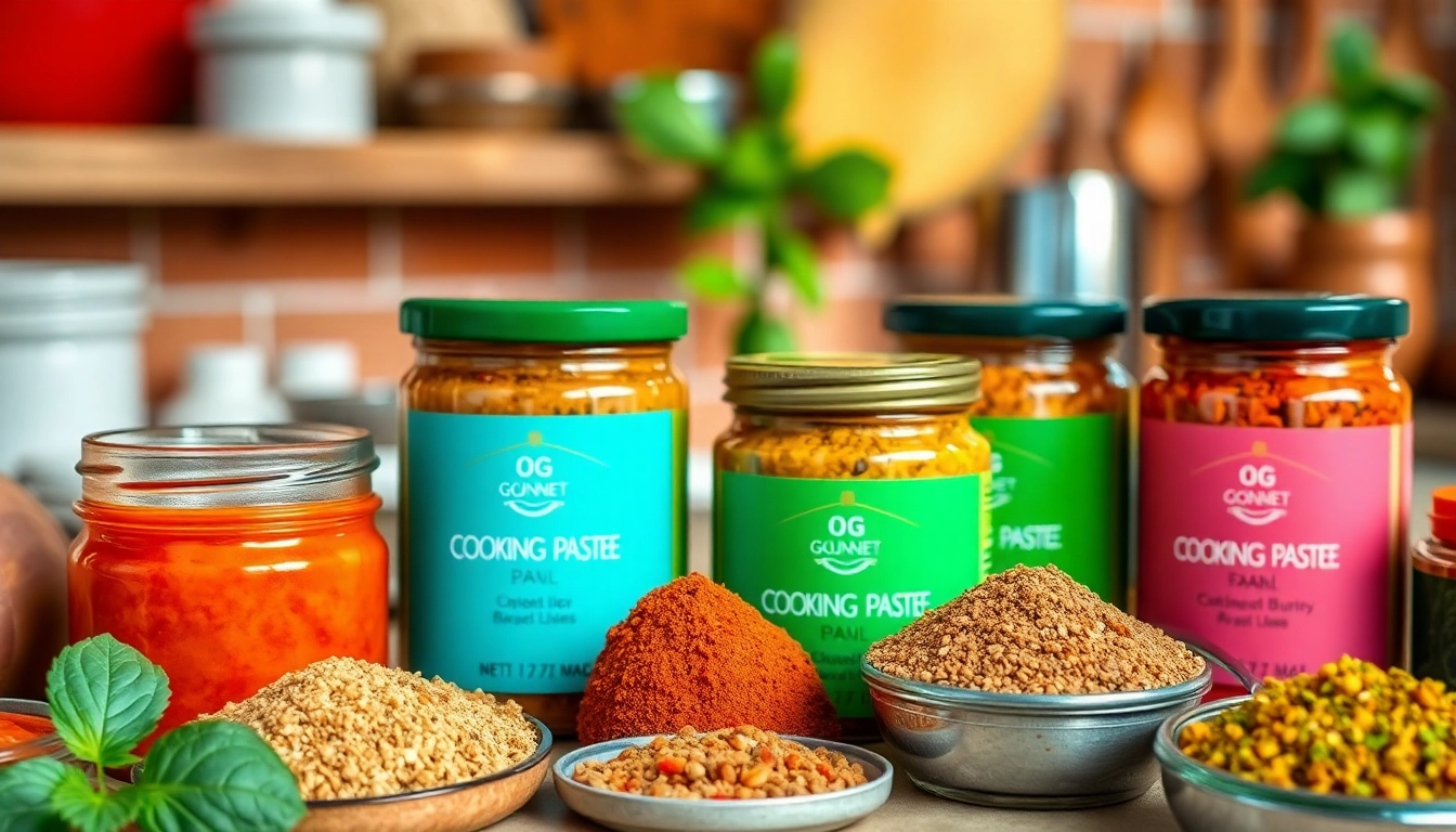 Various cooking pastes and chutneys like garlic paste, ginger garlic paste, green and red chili