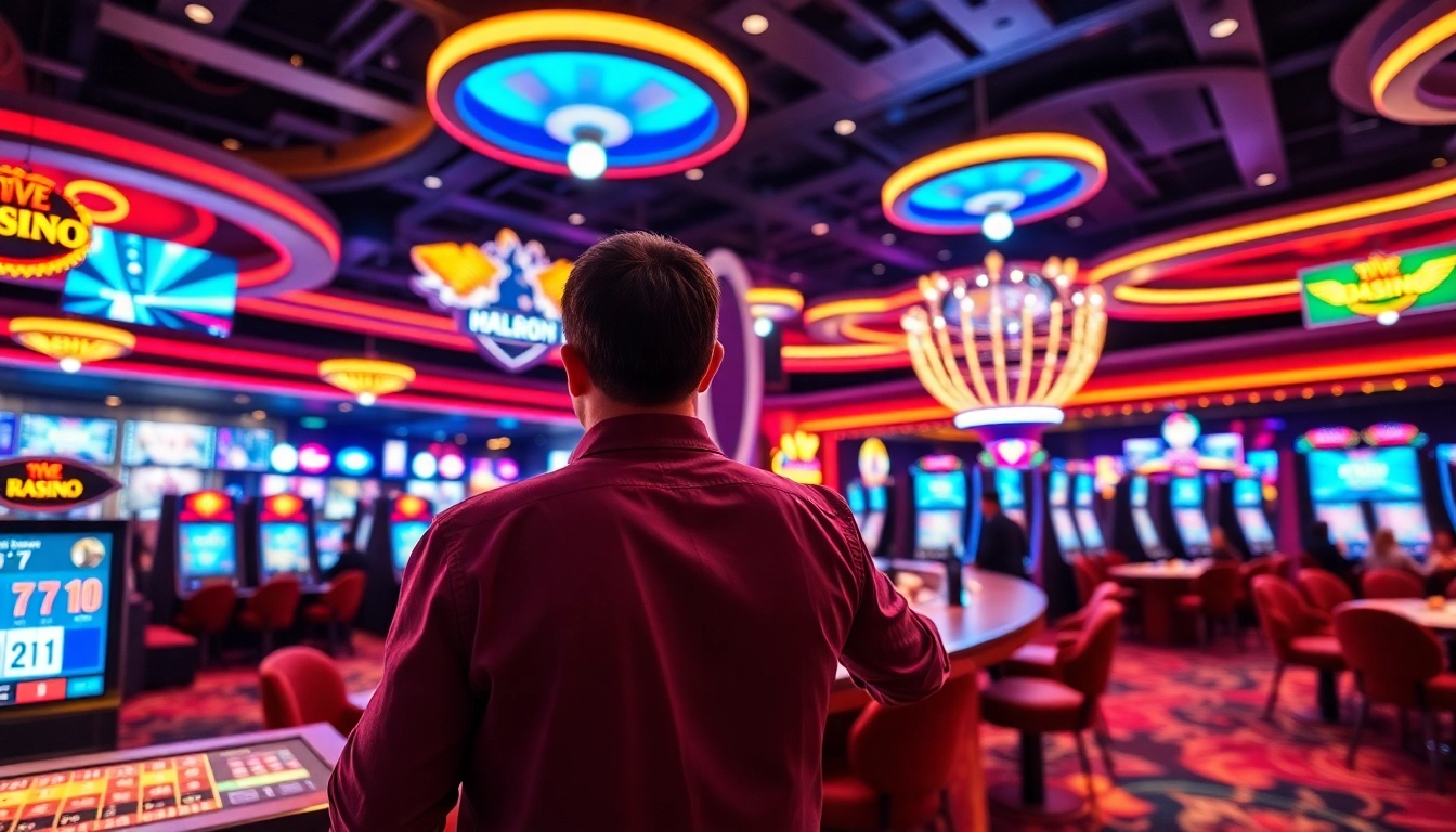Engaging scene of canl casino siteleri showing live dealer and players enjoying real-time games
