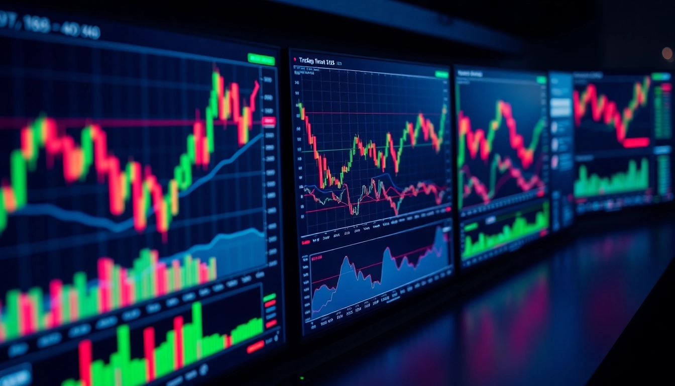 Trading view platform showcasing real-time market charts and analysis tools for traders and